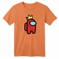 تی شرت آستین کوتاه بچگانه مدل امانگ آس رنگ گلبهی