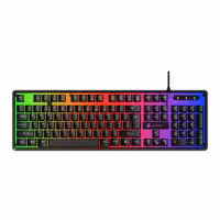 کیبورد گیمینگ لاجی کی مدل K230B، سوییچ ممبران، Full-Size، نورپردازی RGB | کالا مکس