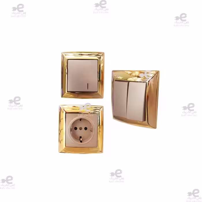 زنگ دینگ دانگ الیزه متال طلایی بژ | ایران الکتریک