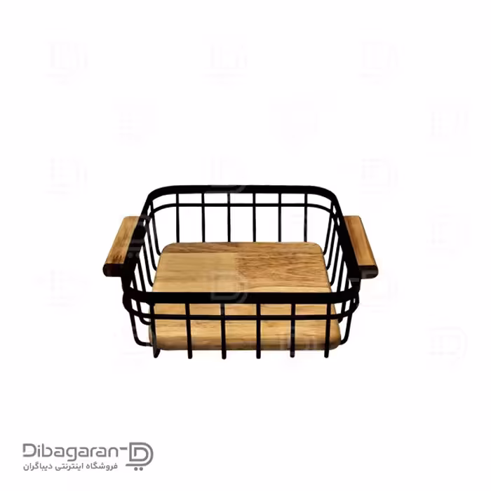 سبد نان چوبی مربع