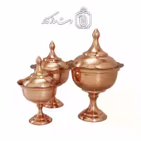 سرویس پذیرایی مسی درب دار 3 تیکه کد HSH 10