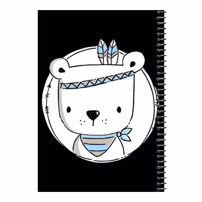 دفتر مشق 80 برگ اس جی مدل خرس سرخپوست