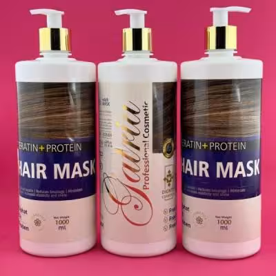 ماسک مو پمپی بدون سولفات کراتین و پروتئین گاتریا 1000 میل