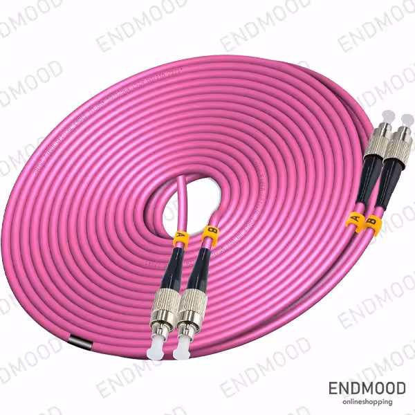 پچ کورد فیبر نوری 2 متری داپلکس نگزنس Nexans OM4 FC-FC