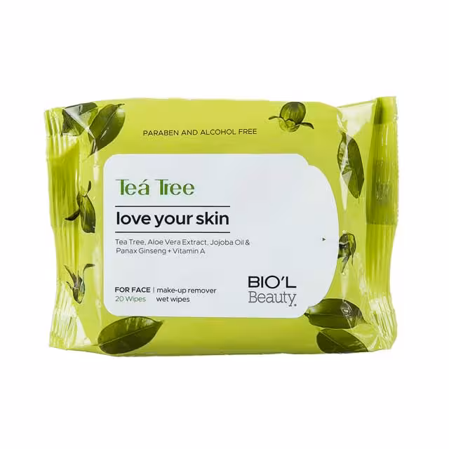دستمال مرطوب پاک کننده آرایش صورت بیول مناسب پوستهای چرب 20 عددی