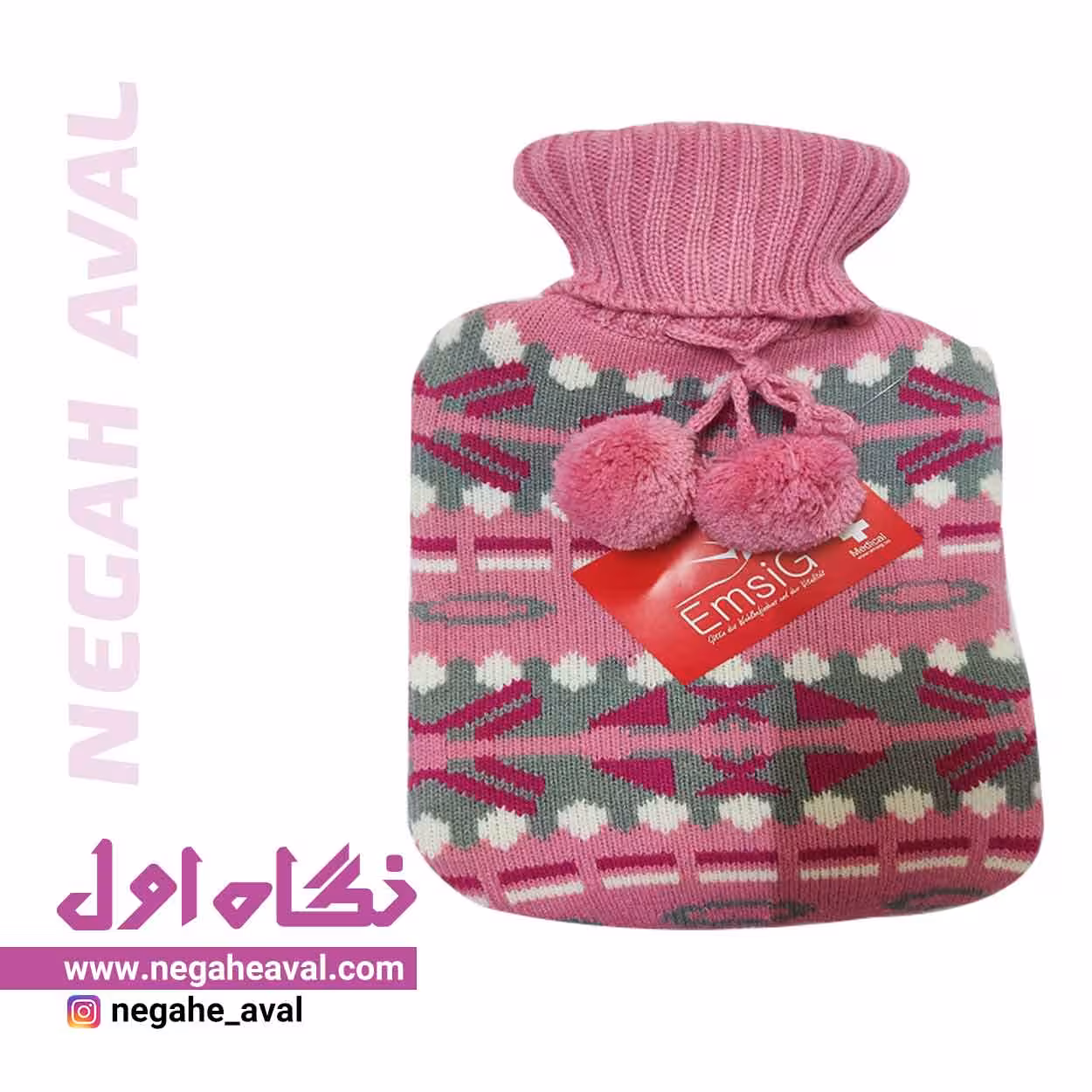 کیسه آب گرم HB202 Plus کد 1 صورتی امسیگ