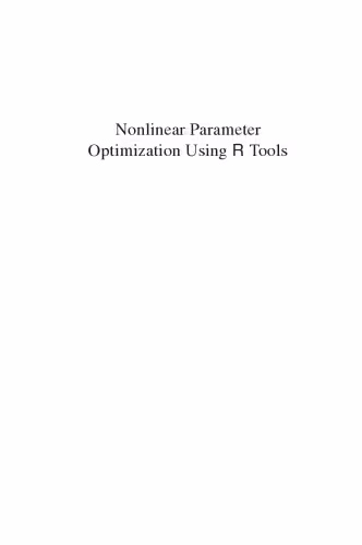 خرید و دانلود نسخه کامل کتاب Nonlinear parameter optimization using R tools