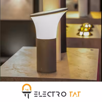 چراغ پارکی قارچی زمرد نور 30 سانتی متری