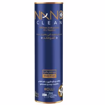 دستمال نظافت خانه و آشپزخانه نانوکلین مدل آنتی باکتریال خشک بسته 25 عددی