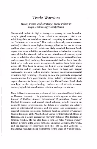 خرید و دانلود نسخه کامل کتاب Trade Warriors: States, Firms, and Strategic-Trade Policy in High-Technology Competition