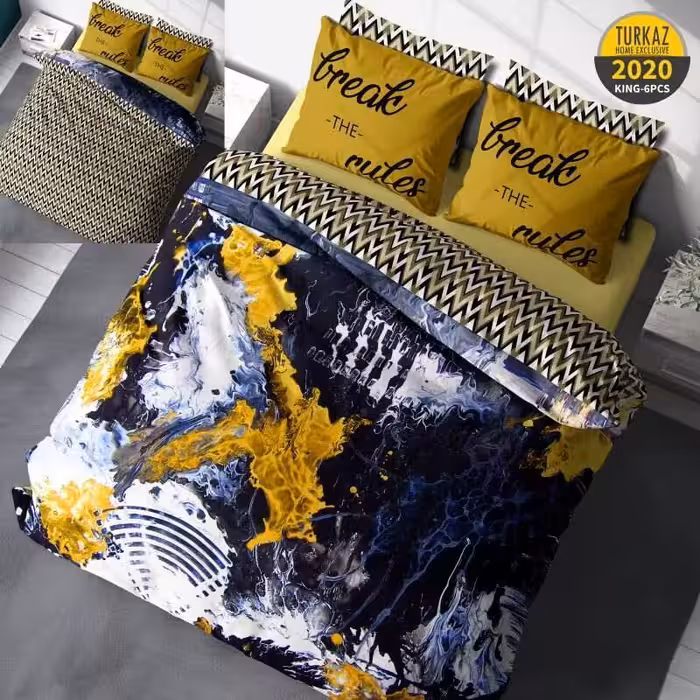 سرویس روتختی طرح رزینی برند Turkaz دو نفره کد 2020