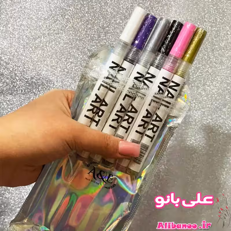 ماژیک طراحی ناخن 6 عددی