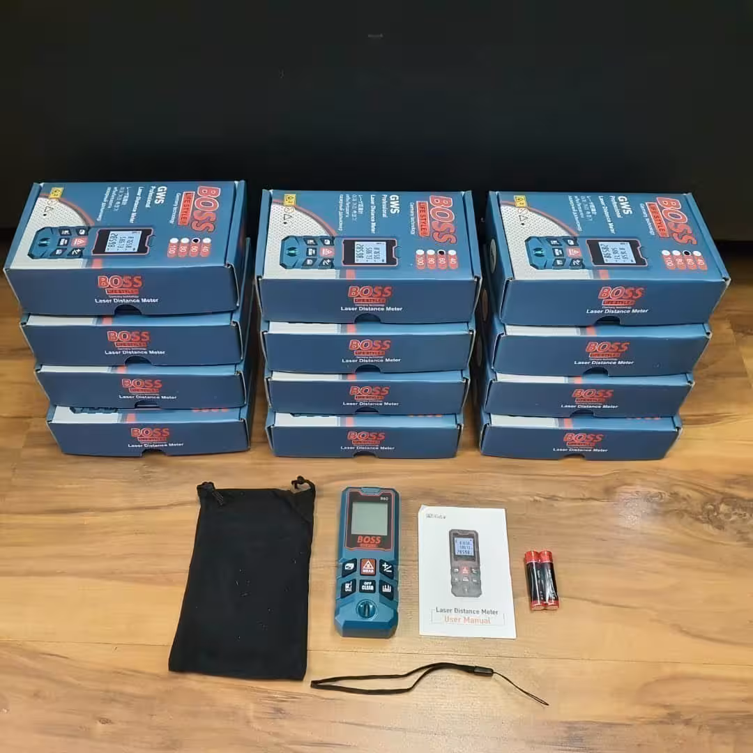 متر لیزری 60 متری ضد آب باس BOSS