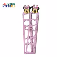 خط کش اشکال هندسی چوبی 15سانتی طرح میکی موس