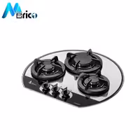 گاز رومیزی اخوان کد G32 سه شعله شیشه آیینه ای