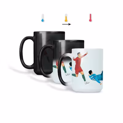 ماگ حرارتی طرح اسم مهرداد مدل رونالدو 