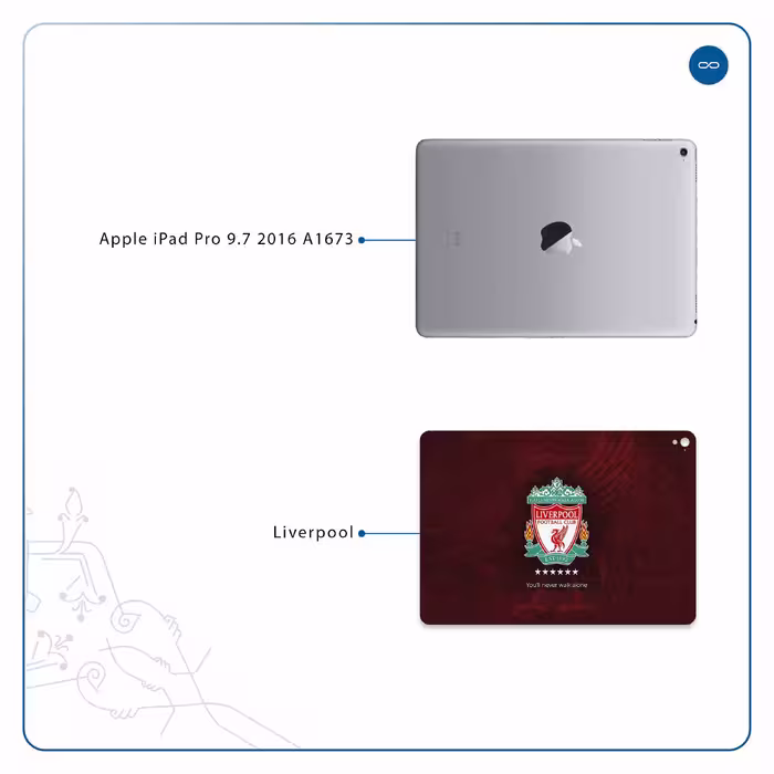 برچسب پوششی ماهوت مدل Liverpool مناسب برای تبلت اپل iPad Pro 9.7 2016 A1673
