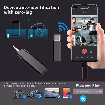 میکروفن یقه ای بی سیم مدل AirSky 3.5mm