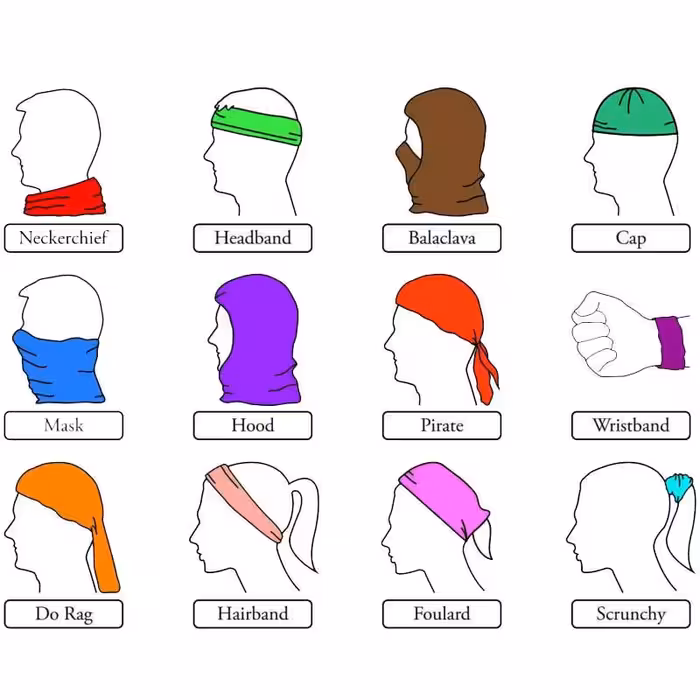 دستمال سر و گردن مدل Rokh8