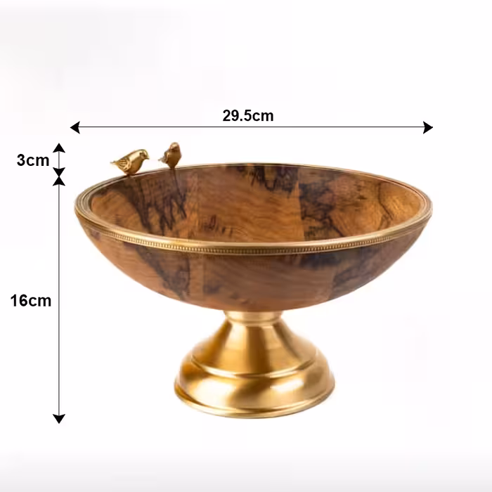 میوه خوری گلد کیش مدل گلدن برد پایه دار سایز متوسط GK829410