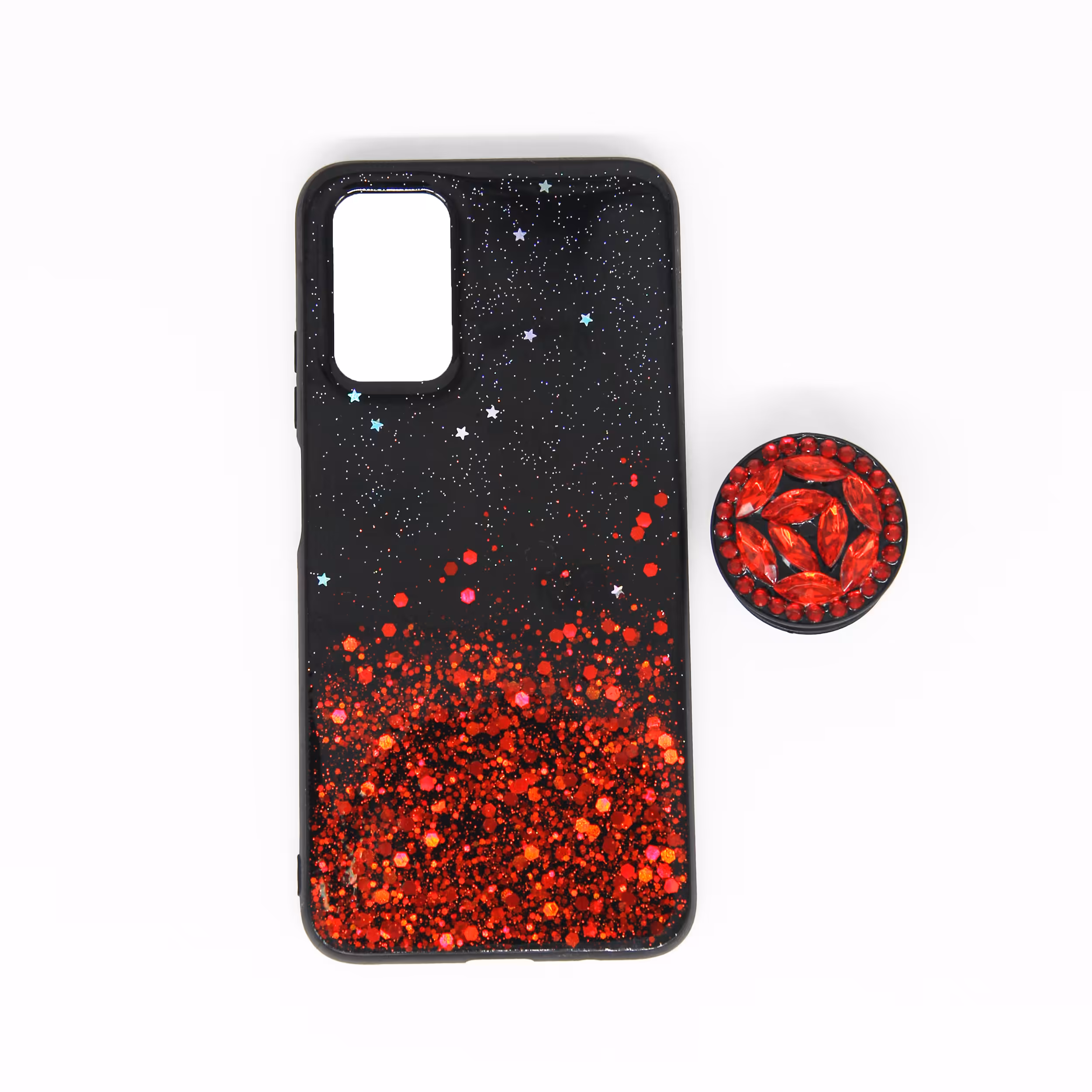 کاور مدل اکلیلی مناسب برای گوشی موبایل شیائومی Poco M3 به همراه پایه نگهدارنده