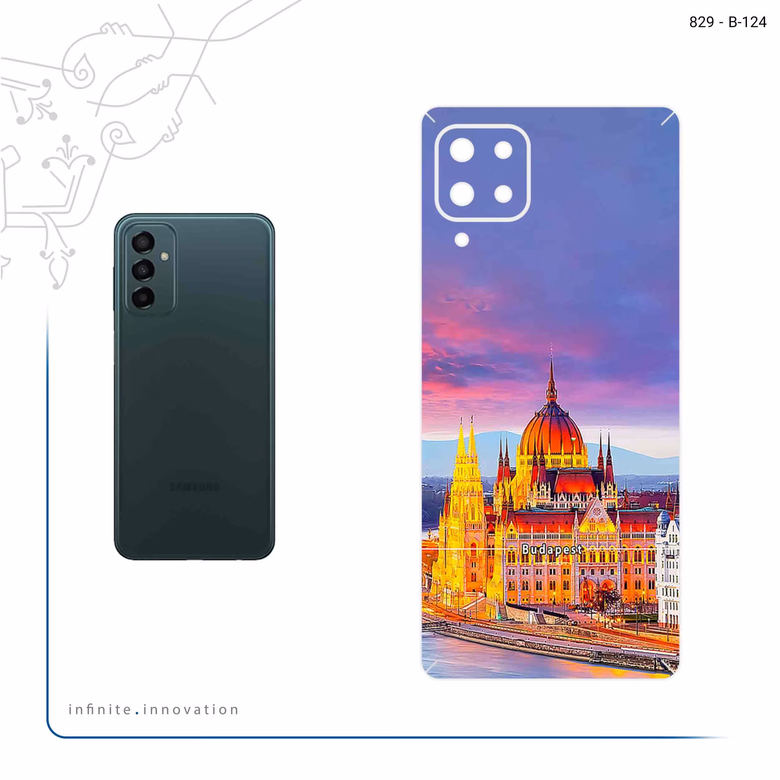 برچسب پوششی ماهوت مدل City of Budapest مناسب برای گوشی موبایل سامسونگ Galaxy M62