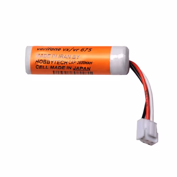 باتری لیتیوم یون کد VX675 ظرفیت 2600 میلی آمپر ساعت مناسب برای دستگاه کارتخوان وریفون 675