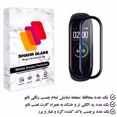 محافظ صفحه نمایش نانو شهر گلس مدل  PMSR مناسب برای مچ بند هوشمند شیائومی Mi Band 7