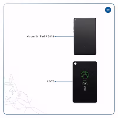 برچسب پوششی ماهوت مدل XBOX مناسب برای تبلت شیائومی Mi Pad 4 2018