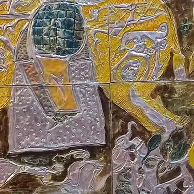 تابلو برجسته طرح باستانی کد n003