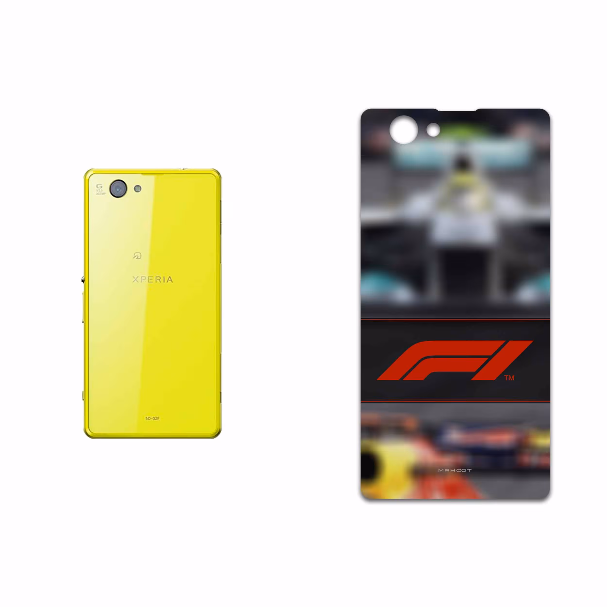 برچسب پوششی ماهوت مدل Formula One مناسب برای گوشی موبایل سونی Xperia Z1 Compact