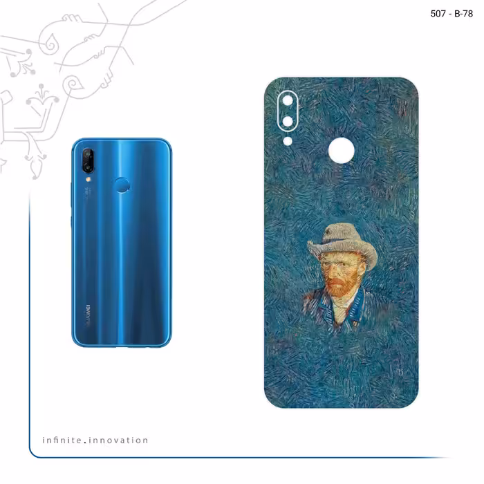 برچسب پوششی ماهوت مدل Self portrait with a gray felt hat مناسب برای گوشی موبایل آنر 9