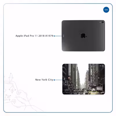برچسب پوششی ماهوت مدل New York City مناسب برای تبلت اپل iPad Pro 11 2018 A1979