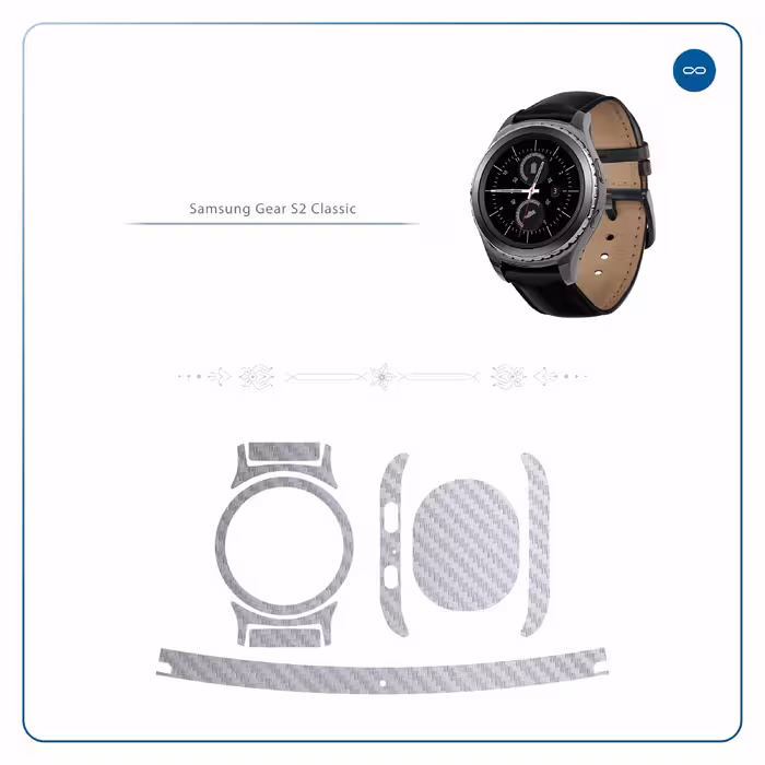 برچسب ماهوت طرح Steel-Fiber مناسب برای ساعت هوشمند سامسونگ Galaxy Gear S2 Classic