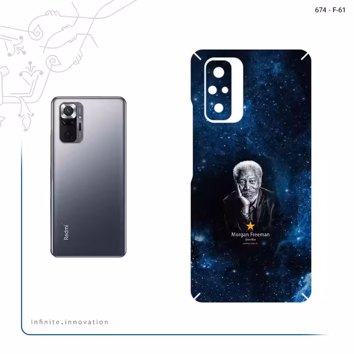 برچسب پوششی ماهوت مدل Morgan Freeman مناسب برای گوشی موبایل شیائومی Redmi Note 10 Pro Max