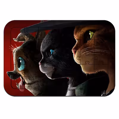 پازل 35 تکه طرح انیمیشن گربه چکمه پوش 2 کد NI2320