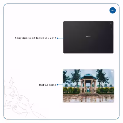 برچسب پوششی ماهوت مدل HAFEZ-Tomb مناسب برای تبلت سونی Xperia Z2 Tablet LTE 2014