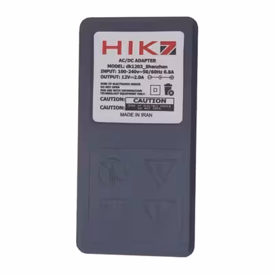 آداپتور برق 12 ولت 2 آمپر مدل Hik7 بسته 6 عددی