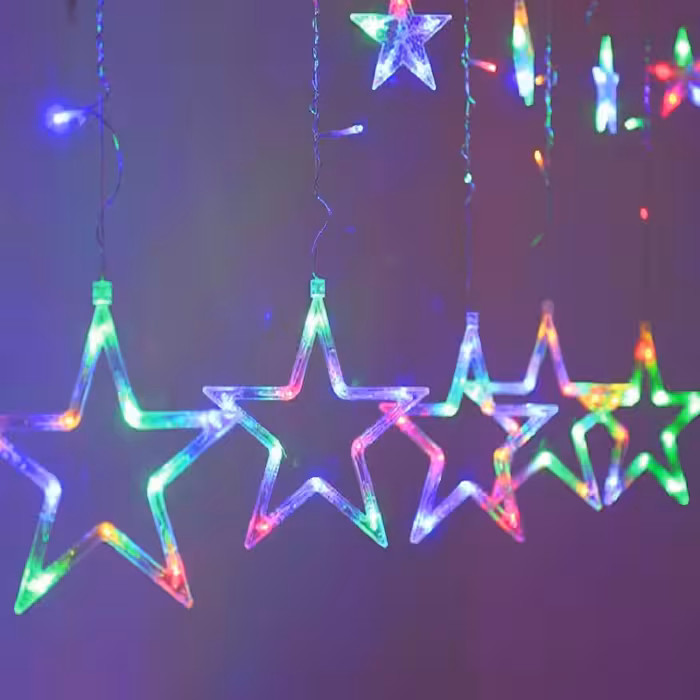 ریسه ال ای دی طرح ستاره طول 2.5 متر