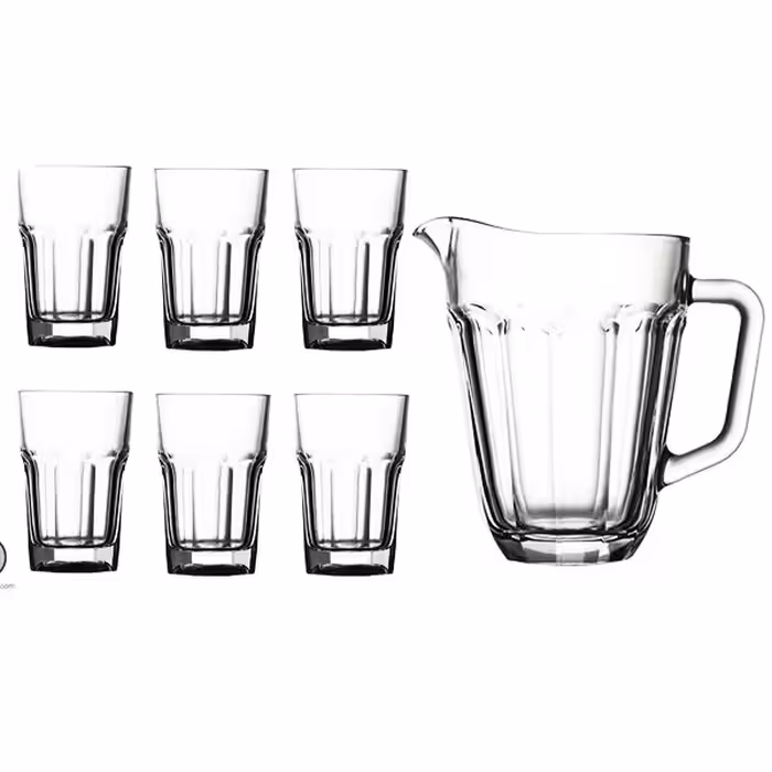 سرویس پارچ و لیوان 7 پارچه پاشاباغچه مدل کازابلانکا