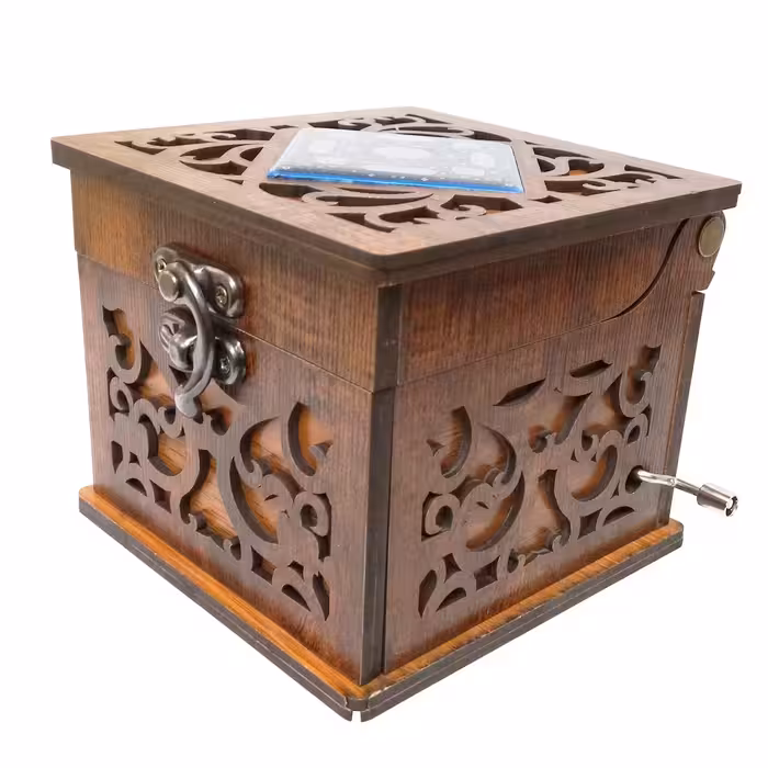 جعبه موزیکال مدل چوبی سنتی عاشقانه کد 01