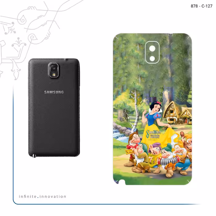 برچسب پوششی ماهوت مدل Snow White مناسب برای گوشی موبایل سامسونگ Galaxy Note 3
