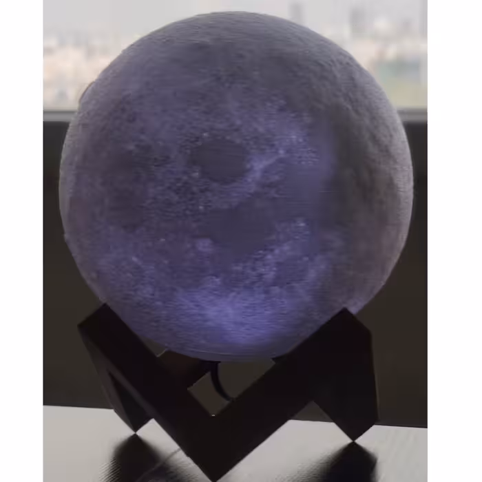 آباژور رومیزی مدل کره ماه L1