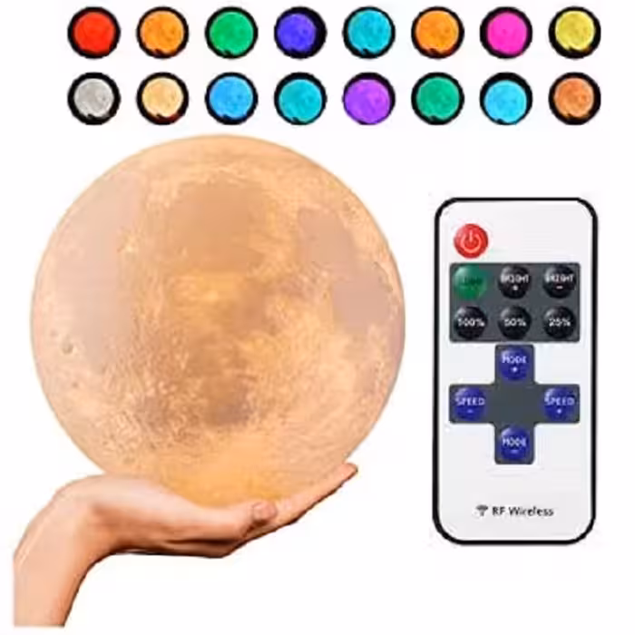 آباژور رومیزی طرح کره ماه کد M7