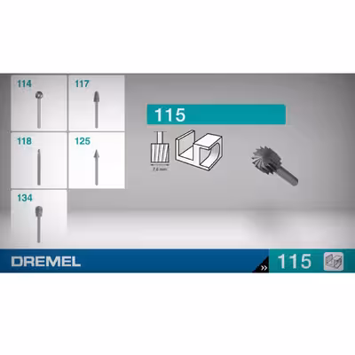 مجموعه 2 عددی سری فرز مینیاتوری درمل مدل 115 