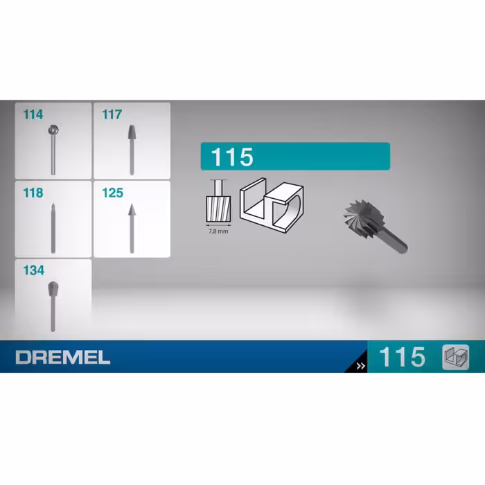 مجموعه 2 عددی سری فرز مینیاتوری درمل مدل 115 