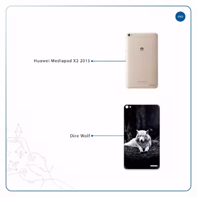 برچسب پوششی ماهوت مدل Dire Wolf مناسب برای تبلت هوآوی Mediapad X2 2015