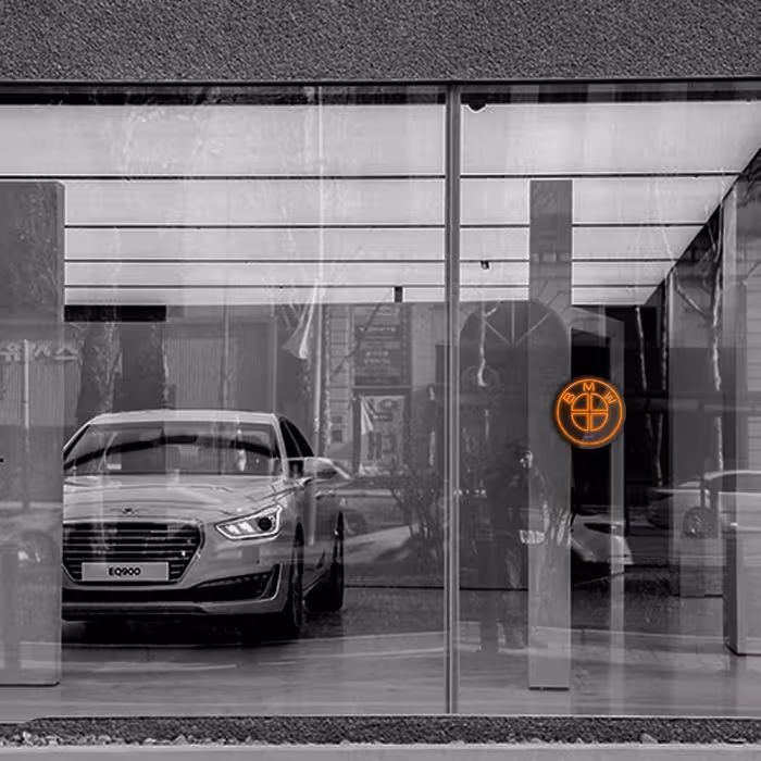 چراغ دیواری نئون دیزاین طرح BL_ORG