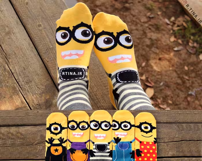 جوراب فانتزی طرح کارتونی مینیون Minions