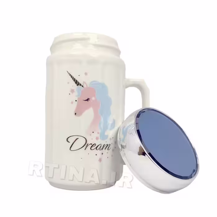ماگ دخترانه طرح اسب تک شاخ مدل DREAM